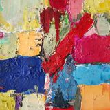 Original painting Modern abstract art Stael