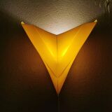 Ikea 1990 vintage yellow plastic applique