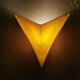 Applique vintage en plastique jaune Ikea 1990