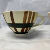 Set of 4 vintage earthenware cups