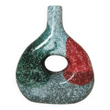 Tricolor handmade vase