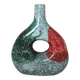 Vase artisanal tricolore