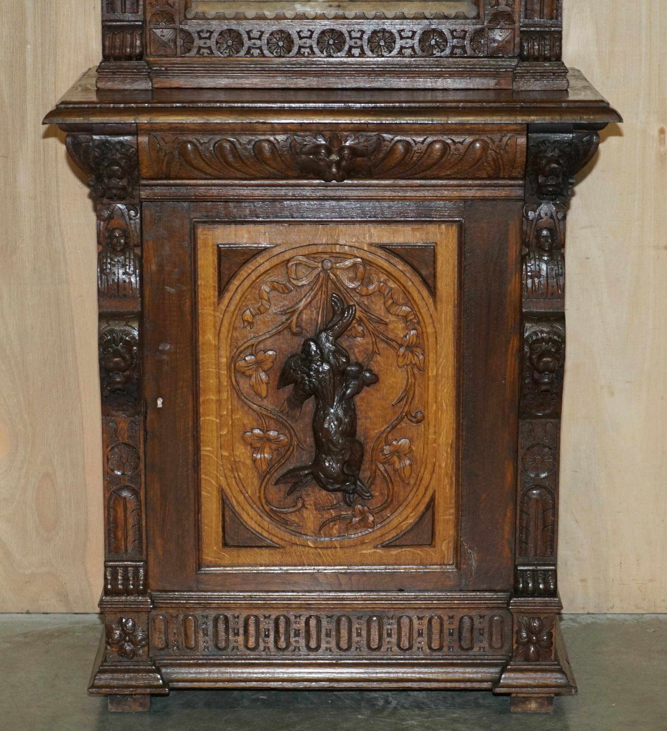 Pair of Victorian Jacobean Gothic Revival bookcases
