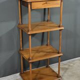 Small solid walnut shelf unit – 1900