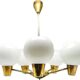 Mid-century style chandelier, Czechoslovakia, 1970s