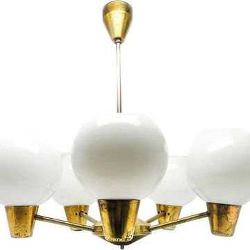 Chandelier de style mid-century, Tchécoslovaquie, années 1970