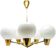 Mid-century style chandelier, Czechoslovakia, 1970s