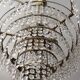 Crystal grapevine waterfall chandelier 60s-70s