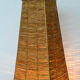 Table lamp in metal and raffia, 50s design