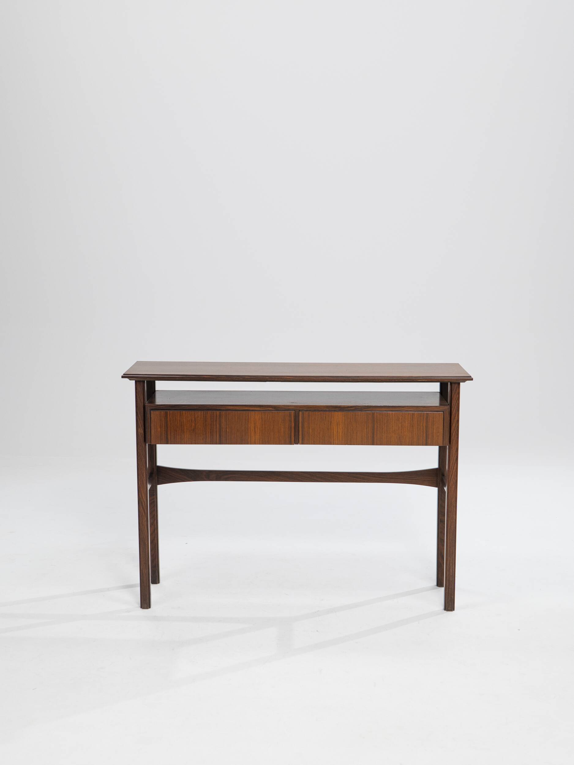 Palisander Scandinavian two-drawer Console, Denmark, 1960s