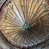 Asian straw and rattan hat