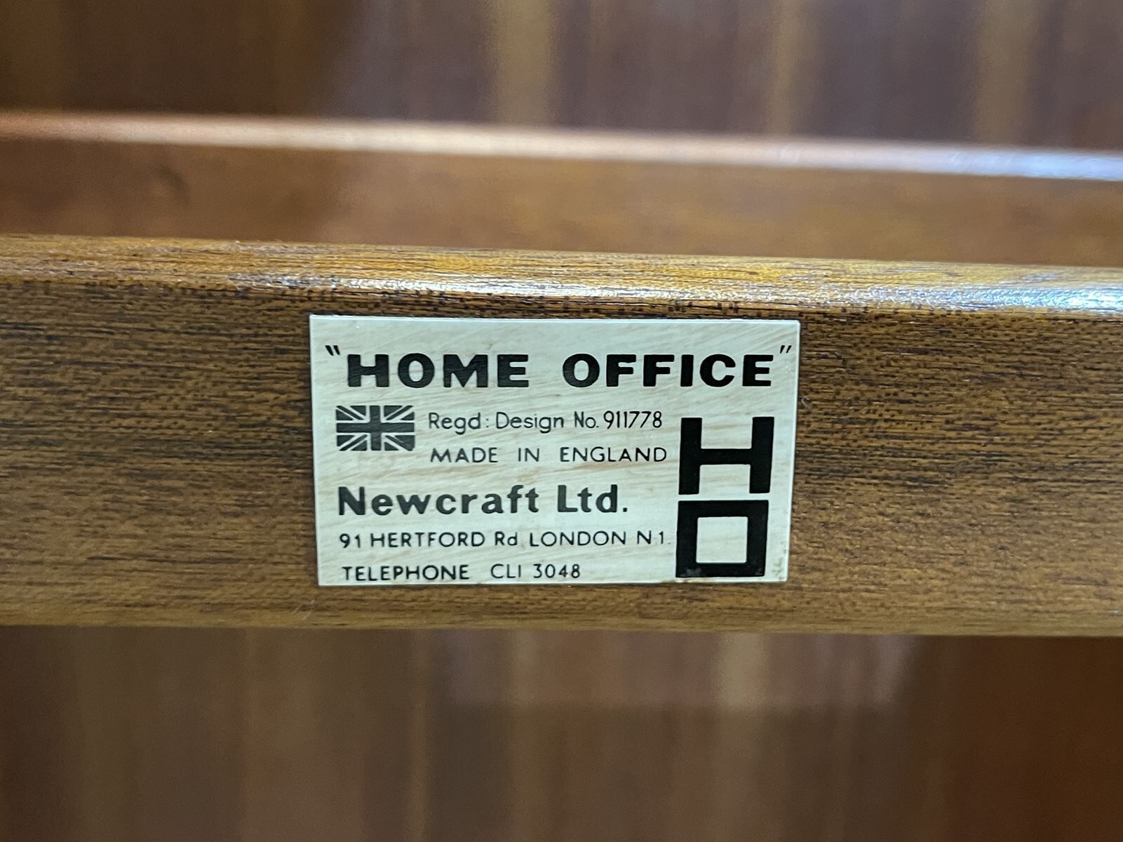 Teak desk cabinet from the 70s