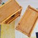 Pair of antique shelves - rattan bedside tables