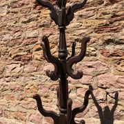 Portemanteau sur pied chêne et zinc