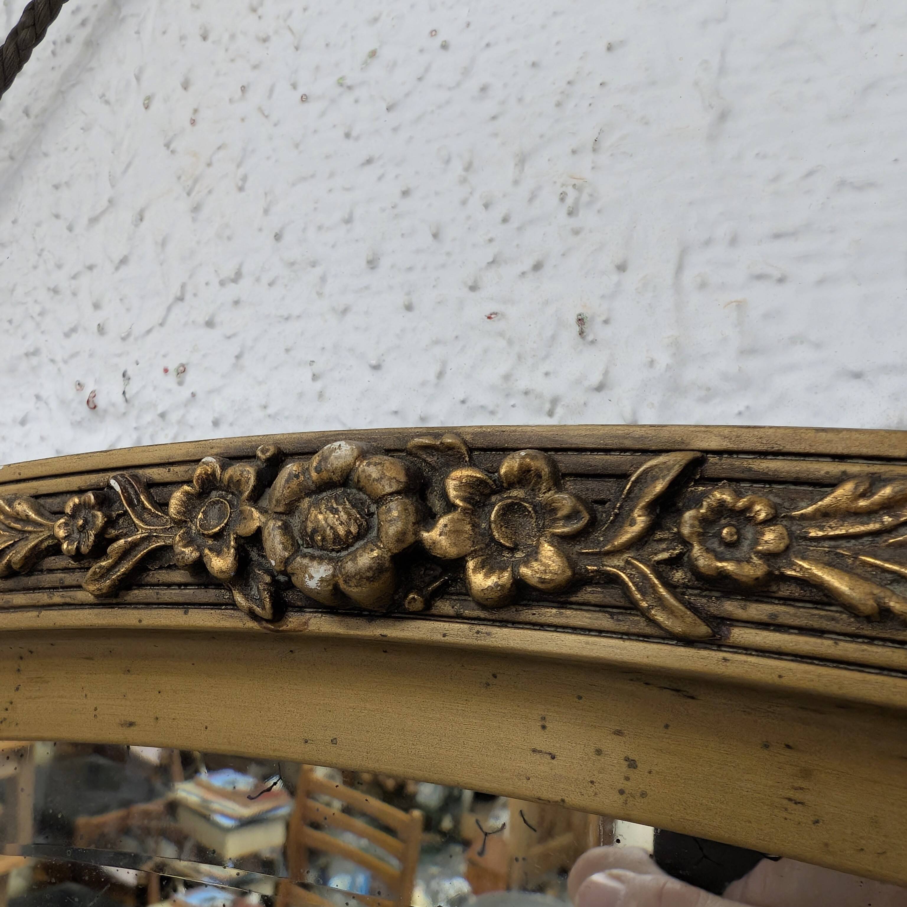 Art Deco Oval Mirror