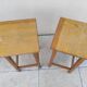 Pair of vintage pine stools from the 80s