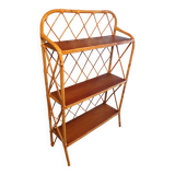 Vintage rattan shelf