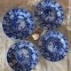 Set of 4 English flat plates from the mid-19th century.
