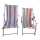 Pair of vintage sunbeds