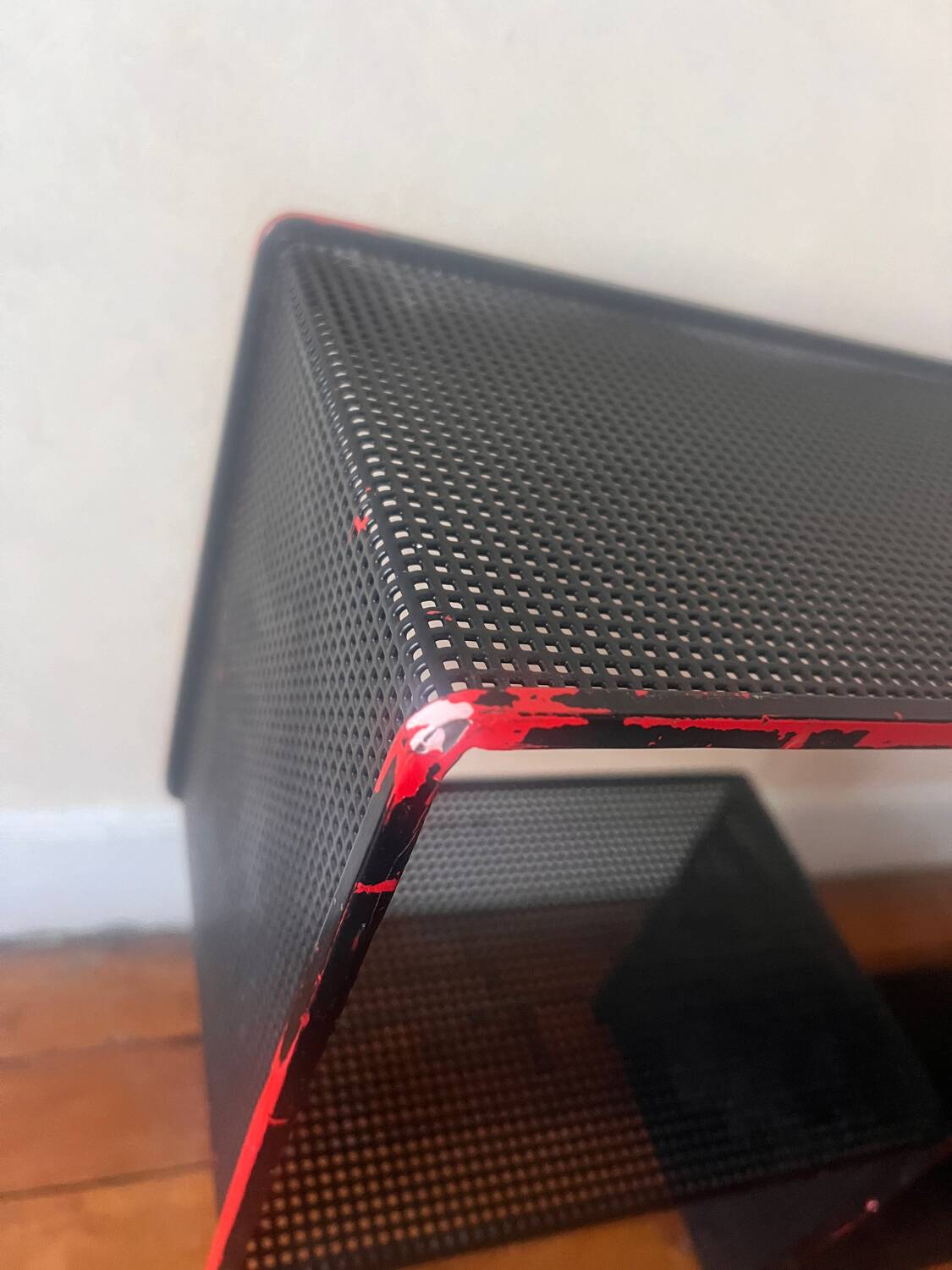 Dedal shelf, maze, Mathieu MATEGOT, original black