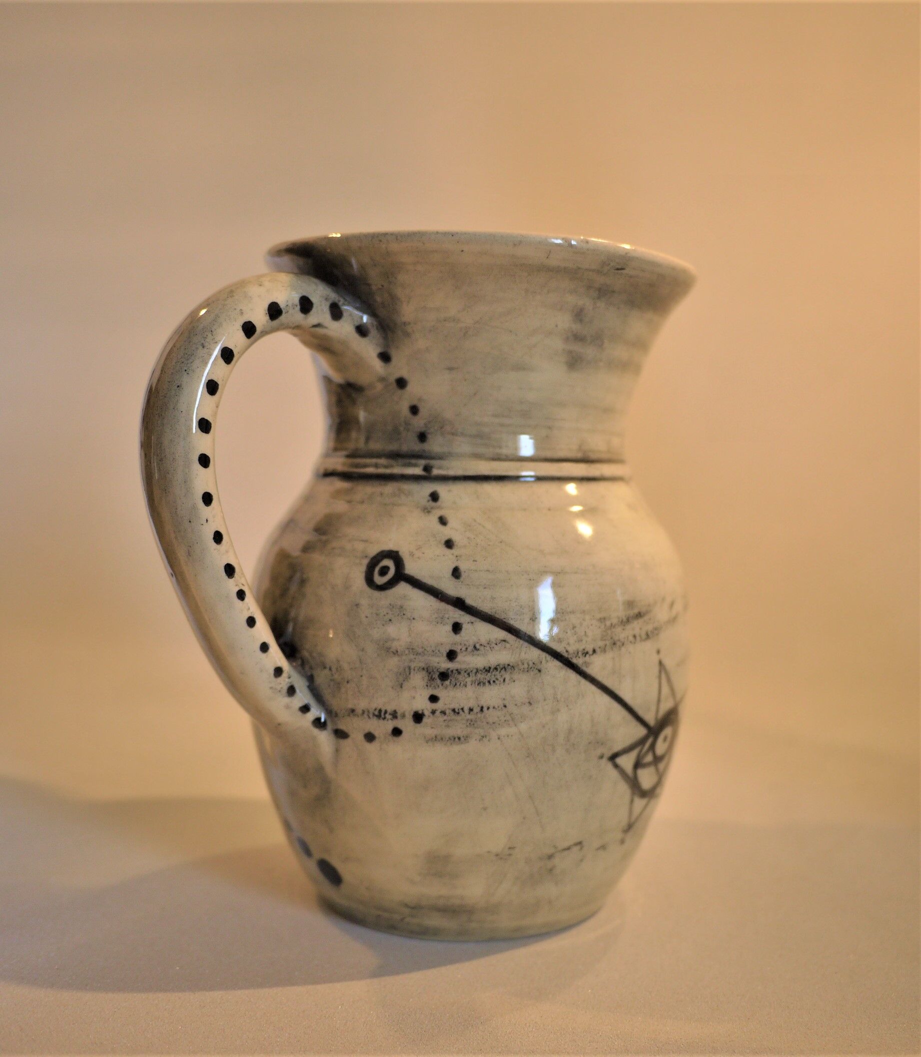 Vintage vase Jean Varoqueux 50s