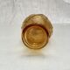 Italian vase in amber colored glass around the 1970s dimension -H-32,5cm L-14cm-