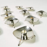 Set (14 pcs) of candlesticks manufactured by Atla, in Denmark, 1960s,