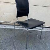 Set of 6 Matteo Grassi leather chairs