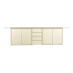 Cream lacquered sideboard 1980