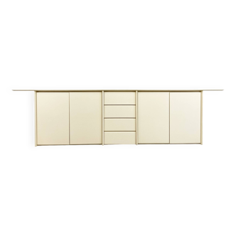 Cream lacquered sideboard 1980