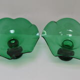 Pair of Art Glass Bowls,by Glasswork Novy Bor,1930's