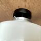 Applique plafonnier rond en verre opaline blanc 1950 1960 vintage LAMP-7272