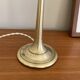 Lampe à poser globe en verre ancien Murano et pied laiton chevet