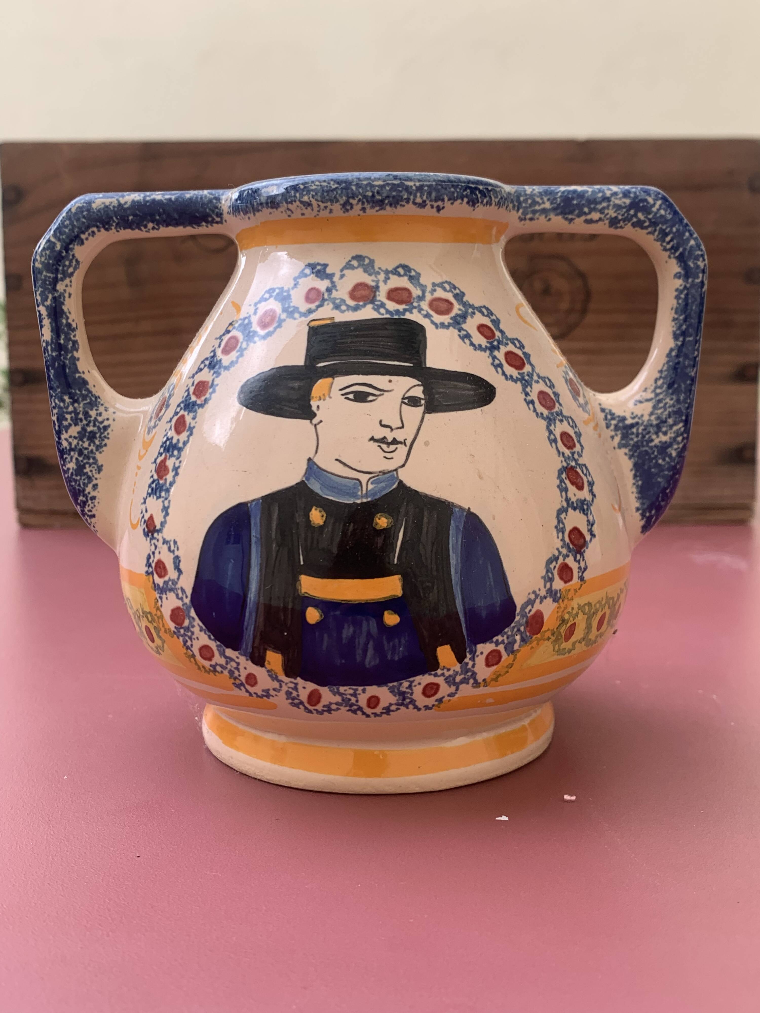Small vintage vase Henriot Quimper