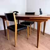 70s Scandinavian-inspired table with extensions
