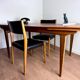 70s Scandinavian-inspired table with extensions