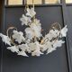 Lustre à fleurs verre de Murano vintage