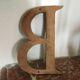 Wooden letter