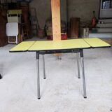 Yellow formica table