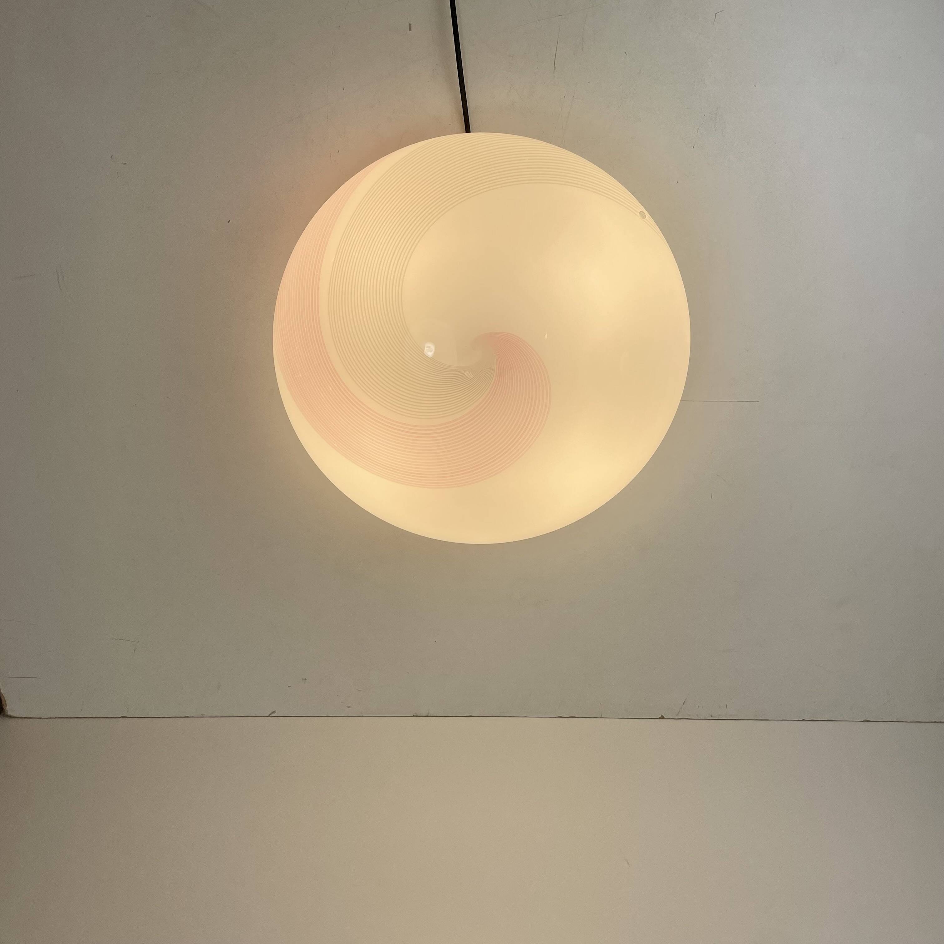 Murano Glass Ceiling Lamp by Lino Tagliapietra for La Murrina, Italy, 1970s