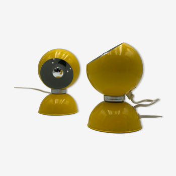 Set of 2 Eyeball Lamp - Reggiani - 60s lamps - space age desk lamp