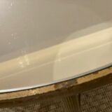 Round coffee table vintage mirror