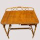 Vintage rattan and bamboo desk or dressing table (81x47 cm) – Riviera style,