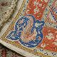 Fine handwoven vintage rug - Persian silk