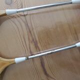 Pair of old badminton rackets