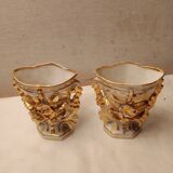 Pair of porcelain vases of bets at the end of 19th