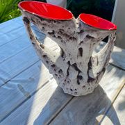 Vintage fat lava vase