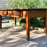 Antique farmhouse table in solid oak, 1900