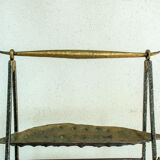 Jean Jacques Argueyrolles, clothes throwers and pockets in patinated welded iron