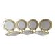 7 earthenware dessert plates, KG Lunéville